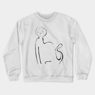 Cat Line Crewneck Sweatshirt